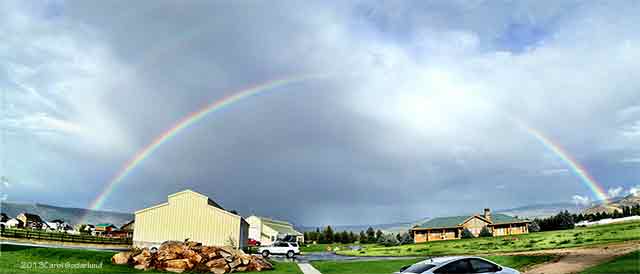 a double rainbow