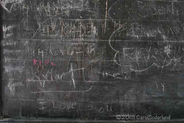 chalkboard graffiti
