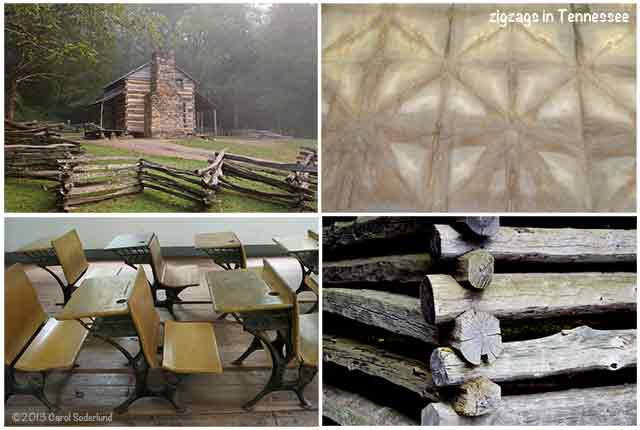 log cabins in Great Smoky Mountains