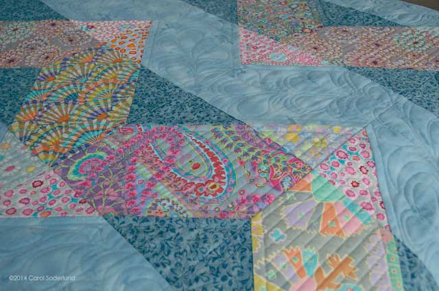 quilting on zig zags