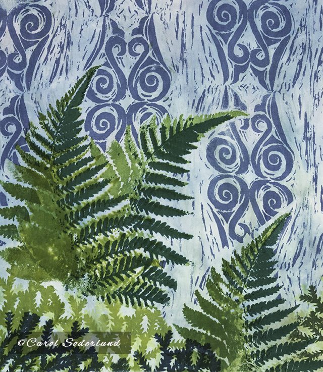 finished fern print